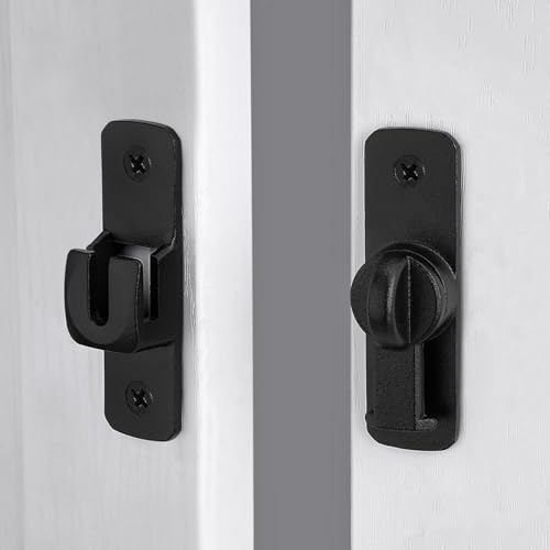 Loquet de porte de grange en alliage d'aluminium mat pour armoire et débarras