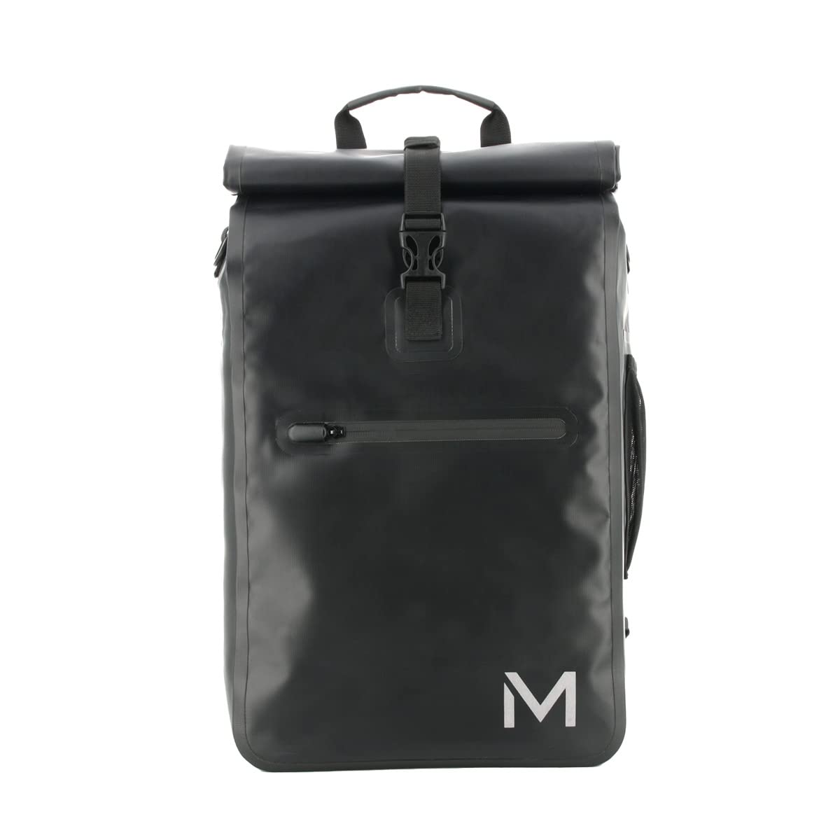 Mobilis Zaino da Bicicletta 25L Scomparto per Laptop 14-15.6'', Borsa da Ciclismo per Ruota Posteriore, Materiale Impermeabile, Nero