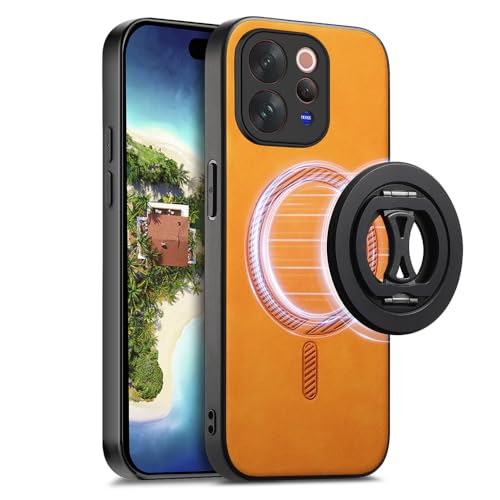Protection Vivo V70 coque magnétique orange ultra fine anti-trace MOJIA