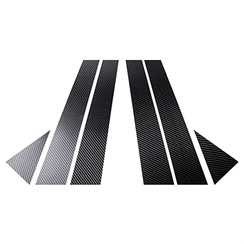 Garniture montant de vitre voiture en carbone véritable pour Audi A4 2009-2016