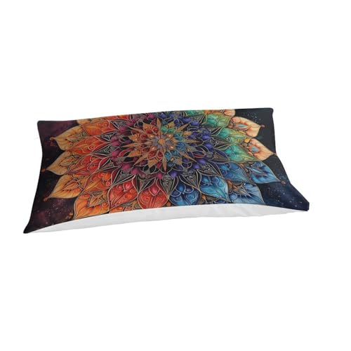Housse de couette respirante bohemia 135x200cm en microfibre super douce anti-plis