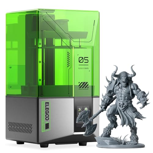 ELEGOO Mars 5 Resin 3D Drucker mit 4K-Mono-LCD, Auto-Leveling, Intelligente Fehlererkennung, MSLA Desktop-3D-Drucker mit einem Druckvolumen von 143,43 x 89,6 x 150 mm³