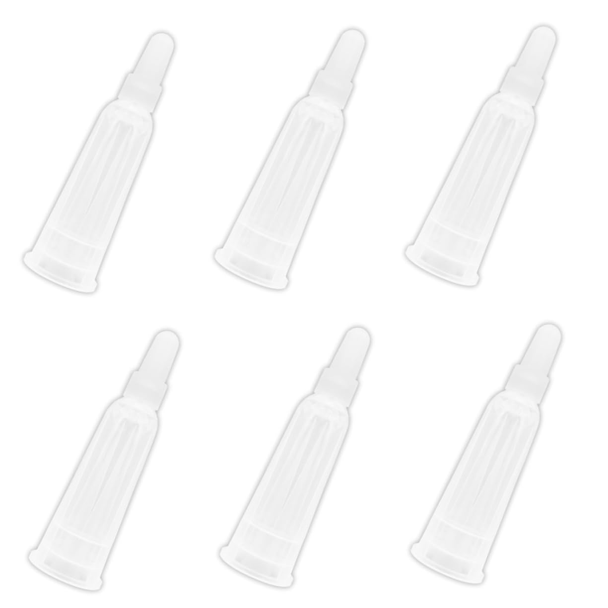 BELLIFFY Lab Opener 6pcs Replacement Tips No Luer Lock Caps Dropper Tips Liquids Dispensing Vial Caps