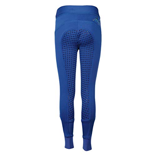 Pantalon d'équitation enfant Harrys Horse Loulou Campbell grip bleu