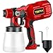 Produktbild Farbsprühsystem mit Maximalem Durchfluss von 900ml/min, HVLP-Lackierpistole, 3 Modi Elektro Lackierpistole zum Streichen von Wänden Decken Decken Möbel Gartenzaun Sprühgerät 800ml Abnehmbarer Behälter