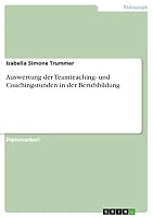 Auswertung der Teamteaching- und Coachingstunden in der Berufsbildung 3656866120 Book Cover