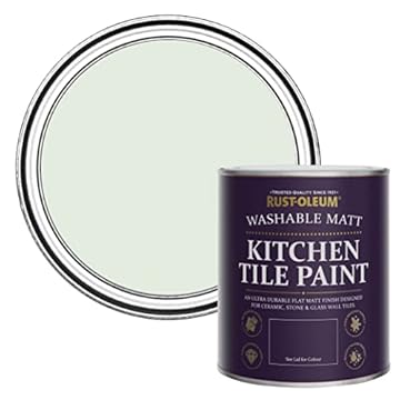 Rust-Oleum Green water resistant Kitchen Tile Paint in Matt Finish - Sage Mist 750ml