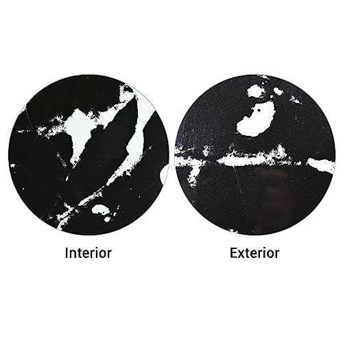 Aquaterior Tempered Glass Round Vessel Sink Artistic Marbling Pattern Above Counter Bathroom Lavatory Vanity Bowl Basin (Faucet Not Included) #TOP7