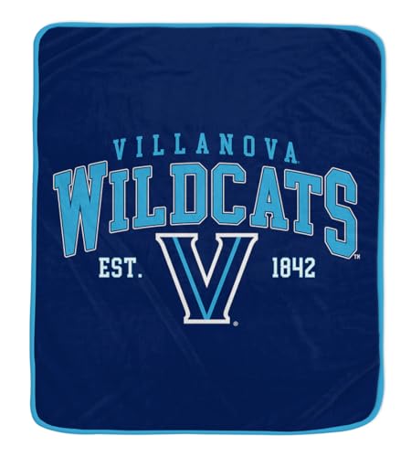 NCAA Villanova Wildcats Vintage Arch Block Ultra Soft Blanket