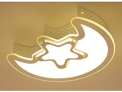Plafonnier moderne cartoon star moon avec variateur de lumière intégré - 4