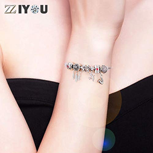 Sagittarius Zodiac Sign Charms For Charm Bracelets - 925 Sterling Silver Constellation/Horoscope Necklace Pendants, Dangling Birthstone Beads, Gifts For Women/Men And Girls/Boys/Birthday #TOP5