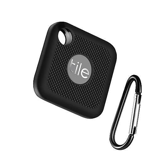 SaharaCase Silicone Case for Tile Pro with Carabiner Clip [Shockproof Bumper] Rugged Protection Antislip Grip - Black