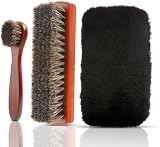 Efficacité améliorée de l'entretien des chaussures : avec cet ensemble de 3 pièces, vous pouvez effectuer un entretien complet des chaussures. La combinaison de la brosse carrée pour un nettoyage général, de la brosse à long manche pour une application précise du vernis et du gant pour une brillance finale garantit que vos chaussures reçoivent un soin professionnel de niveau, prolongeant leur durée de vie et améliorant leur attrait esthétique.