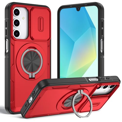 Coque Samsung Galaxy A17 avec anneau magnétique de support et protection caméra intégrée