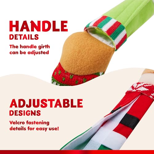 JOYIN 5 Pieces Christmas Kitchen Appliance Handle Covers for Kitchen Refrigerator Microwave Oven Dishwasher Decoration, Xmas Indoor Décor, Party Favor Supplies. - Image 7