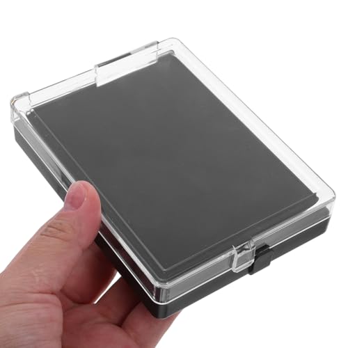 VICASKY 3 Stück Anstecknadel Etui aus Schwarzem Kunststoff mit Transparentem Deckel Kompakte Abzeichen Sammelbox 90X120X25mm Vertikale Medaillen und Schmuck Aufbewahrung für Sammler und