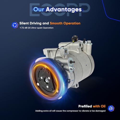 Image of ECCPP AC Compressor Fit for Nissan Sentra 2.5L 2002-2006 | Fast Cooling AC Compressor for Car