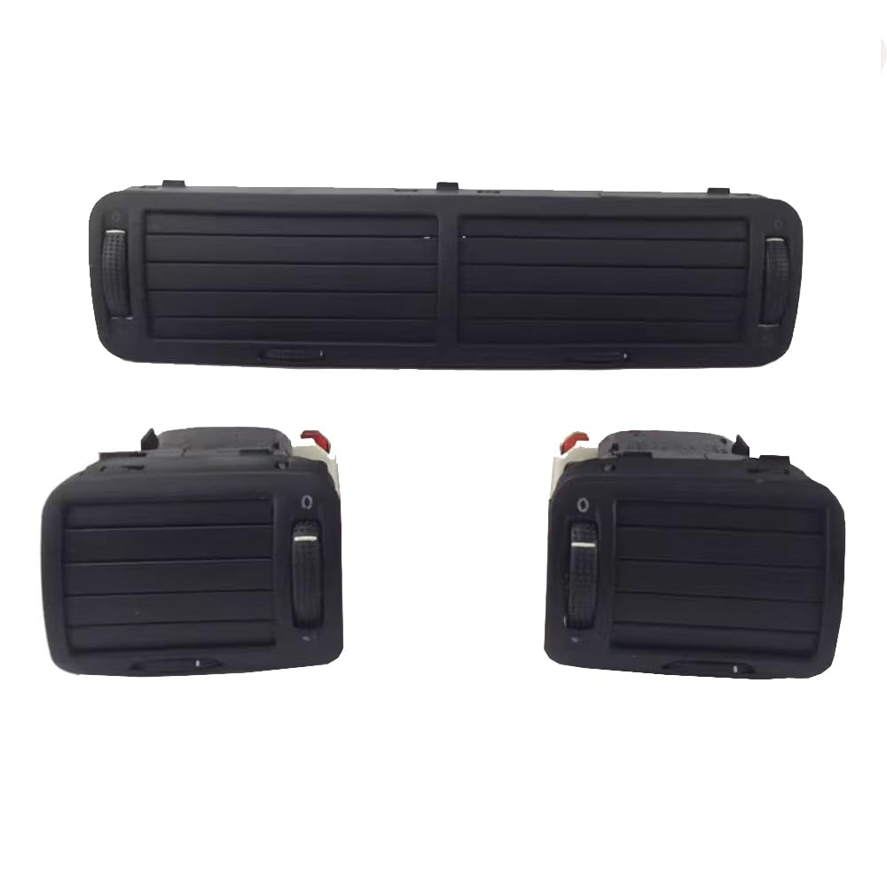 Zhuyrt Left Middle Right / Fit For Vw Passat B5 1997-2005 Black Front Dashboard Central Air Vent Outlet A/C Heater(Left Middle Right)