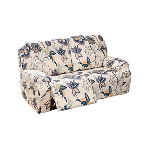 Eco-Ancheng Recliner Slipcovers Reclining Couch Covers Recliner Sofa Slipcovers 3 Seater Lazy Boy Chair Cover Slipcovers for Recliners Furniture Protector Covers with Elastic Bottom for Living Room Cover