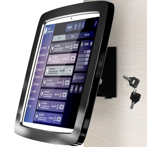 Image of Tablet Wall Mount Lockable Tiltable Anti Theft Security, Compatible with 10.9 inch iPad 10th, Pro 11 inch 1 2 3 4, Air 4 5, Air 11''(M2 /M3 /M4), iPad 11 inch(A16) - BSW102BA