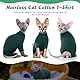 Hjyokuso Katzenbekleidung, Katzenpullover, Sphynx Pullover Mit Vier Beinen, Katzenbody Nach Op, Katzen Kleidung, Pullover Für Katzen, One Piece Pullover Für Sphynx,Cornish Rex,Devon Rex,Peterbal