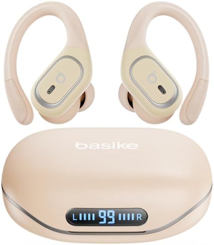 Basike Fone de Ouvido Bluetooth Esportivo TWS 6.0, Som Hi-Fi Esté...