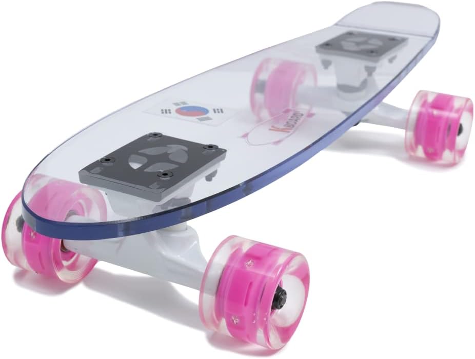 Ghost Clear Skateboard ABEC-11 Bearing, 31" Complete Pro Skateboard for Kids/Boys/Girls/Youth/Adults,