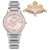 Citizen Women's Eco Drive Sleeping Beauty Aurora Enchanted Box Set, Stainless Steel Silver-Tone Bracelet Watch (GA1081-65N)
