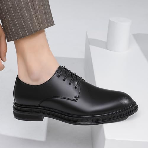 Men's Lace Up Formal Dress Shoes Elegant Business Derby Oxford Shoes for Wedding Party Evening Uniform4