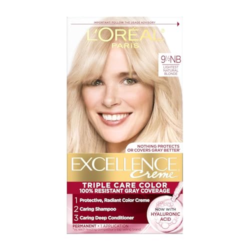 Image of L'oreal Paris Excellence Creme Triple Protection Color, Natural Lightest Blonde 9 1 /2 Nb