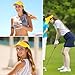 Marrywindix 1 Piece of Yellow Sport Wear Athletic Visor Sun Sports Visor Hat Visor Adjustable Cap for Women and Men (One Size)