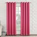 Sun Zero Barrow Energy Efficient Grommet Curtain Panel, 54" x 84", Pink