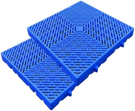 Plastic Pallets for Basement Storage, Easy to Stack Lightweight Floor Pallets Display Indoor & Outdoor Storage Grid Pad for Flooring Room Supermarket Warehouse