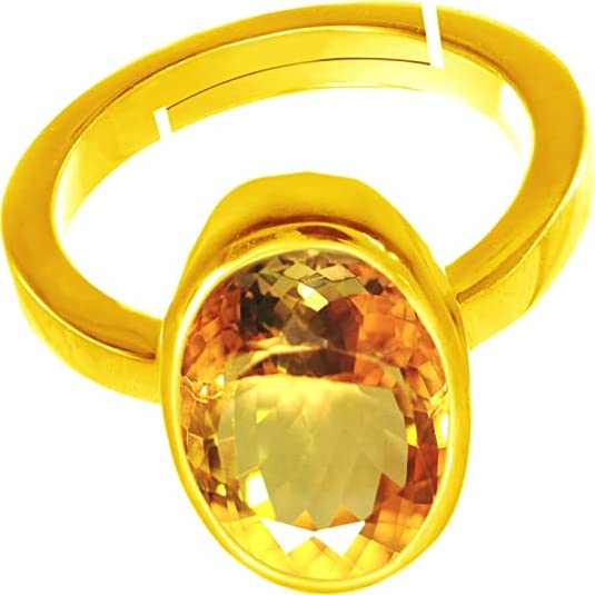 Bague en argent sterling avec topaze citrine pour accessoiriser vos tenues