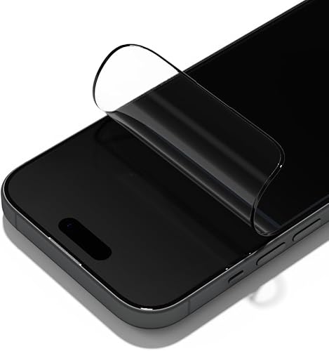 RhinoShield Protector de pantalla de impacto antiluz azul compatible con iPhone 15  Cobertura completa, alta resistencia a los impactos, duradero,