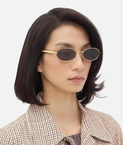 Retro Oval Sunglasses Womens, Small Frame 90s Vintage Sunglasses Shades UV400 Sculptural Sardine Shape Temples2