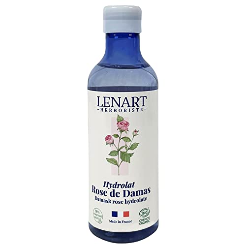LENART HERBORISTE Hydrolat de ROSE DE DAMAS certifié BIO 200ml, visage et corps – Pour tonifier et régénérer tous les types de peaux – Vertus Anti-Age – Fabrication Française dans nos Laboratoires