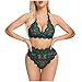 Scaffalatura per Armadio Interno Set da Donna Set Reggiseno Arricciato Lingerie Sexy Pigiama Pizzo Senza Fili Sottile Maglieria Termica (Green, S)