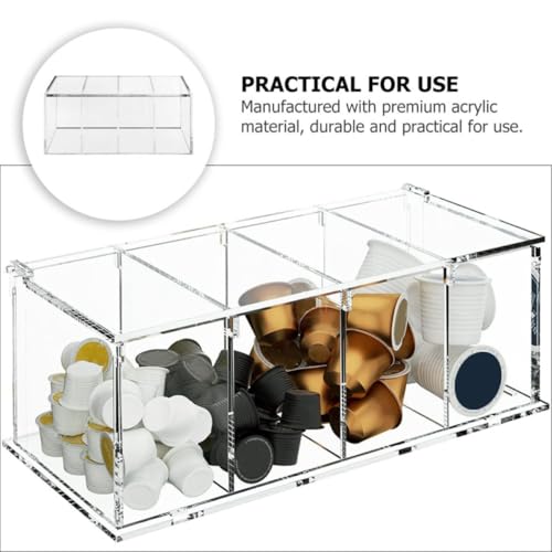 Boîte de rangement acrylique étui de stockage pour présentoir capsules