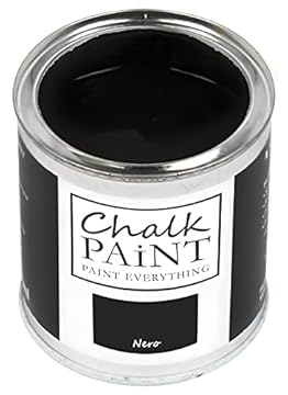 Chalk Paint Everything® Nero (Black) – 750 ml Water-Based Chalk Paint for Shabby Chic Furniture, Décor, and Upcycling Projects – Non-Toxic, Easy to Use