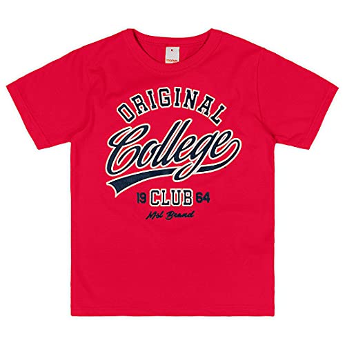 Conjunto camiseta + bermuda em moletom leve Marisol Play meninos, Vermelho, 6