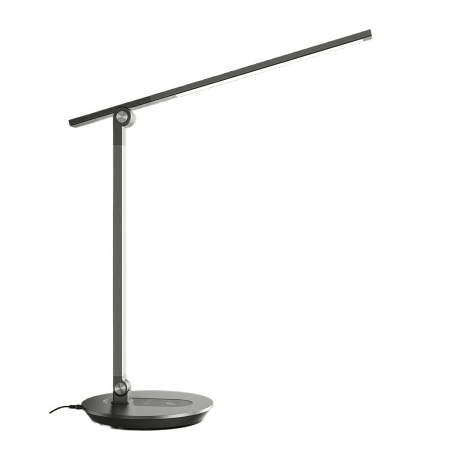 desk lamp Lampa biurkowa Lampa biurkowa LED, lampa stołowa do ochrony oczu z 15 trybami oświetlenia, funkcja dotykowa/pamięć, ściemniana lampka do czytania Lampa zadaniowa do domowego biura (szara)