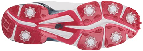 New Balance Men's Striker V3 Golf Shoe, White/Blue/Red, 10.5 #TOP3