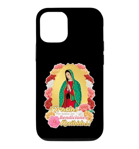 Our Lady Virgen De Guadalupe Saint Virgin Mary Roses Flowers �X�}�z�P�[�X iPhone 12/12 Pro �p