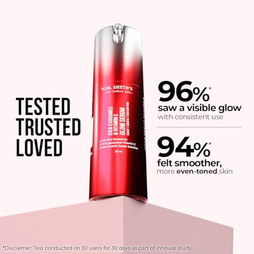 Image of Dr. Sheth's Cica Exosomes & Vitamin C Face Serum | Brightens, restores glow from dull, tired skin | Lightweight | Fast-absorbing and gentle | For all skin types