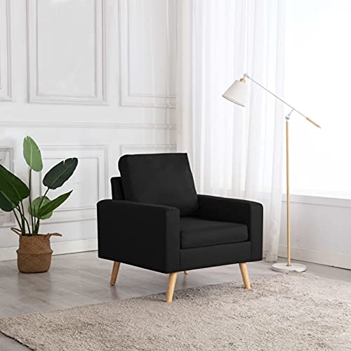 Cinyiqo Sillón, Butaca, Sillon Orejero, Sillon Lactancia, Sillones para Personas Mayores, Butacas De Cine, Sillon Salon, de Tela Negro