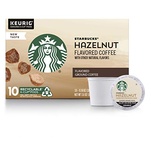 starbucks hazelnut coffee - Starbucks Flavored K-Cup Coffee Pods — Hazelnut for Keurig Brewers — 1 box (10 pods)