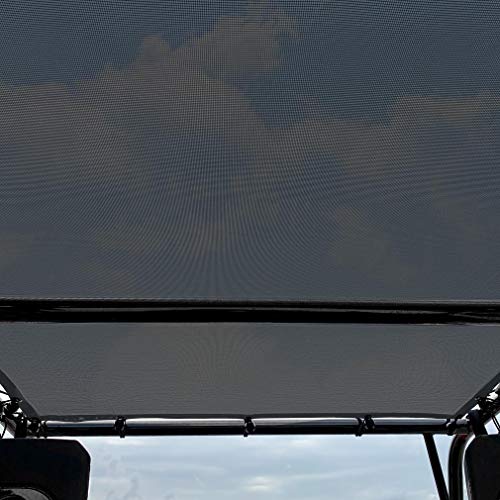 Shadeidea Sunshade For Honda Pioneer 700-4, Mesh Utv Sun Shade Soft Top Roof Cover (Black) Uv Blocker - 10 Years Lasting #TOP2