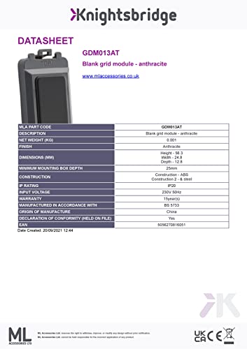 Blank Grid Module - Anthracite - Image 2