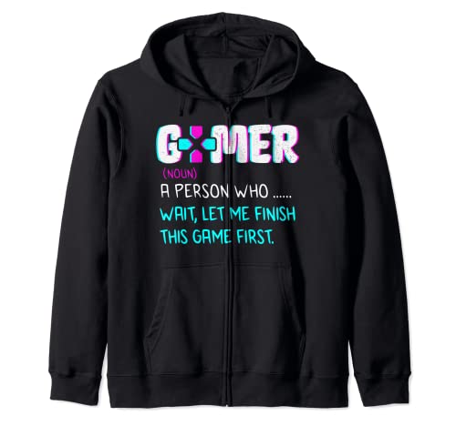 Gamer Definition – Divertido amante de los videojuegos Sudadera con Capucha